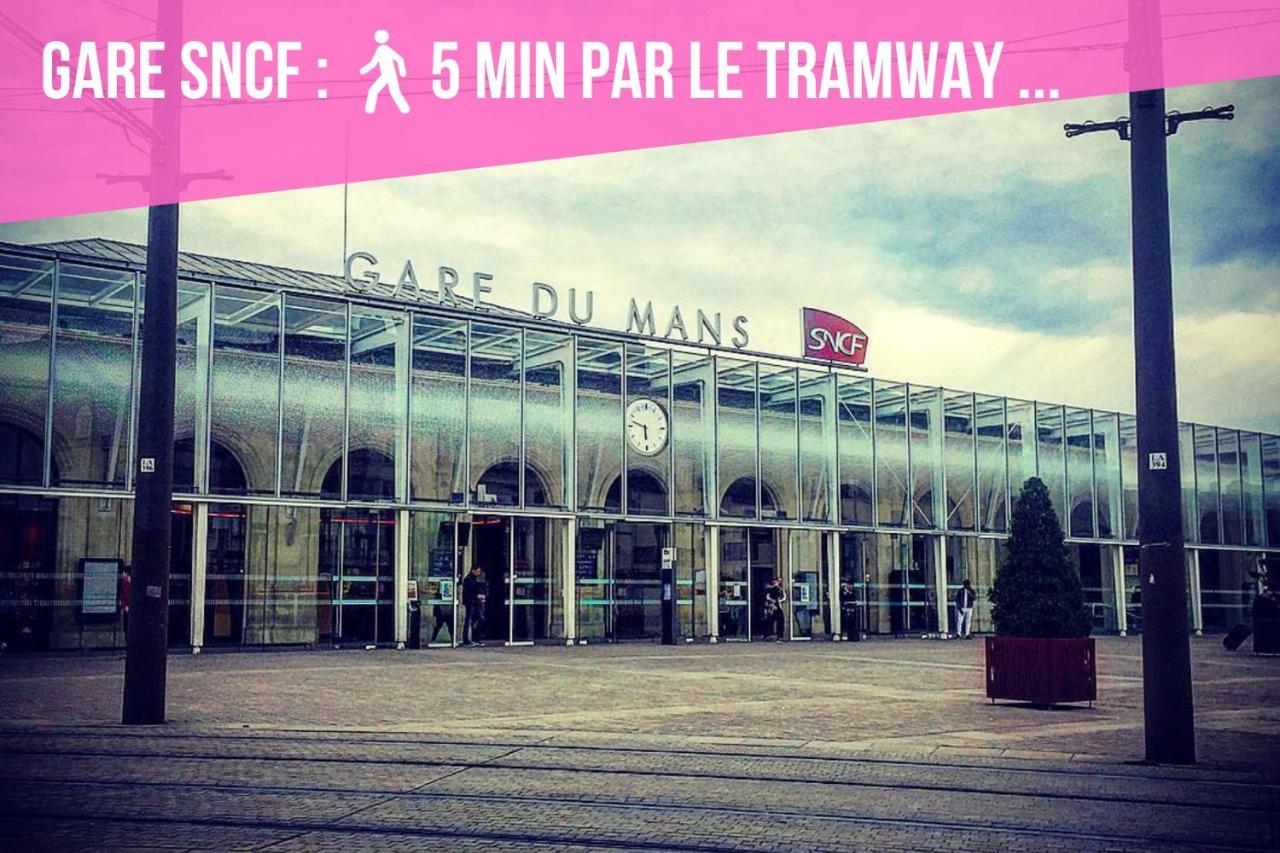 Appartamento Tramway Pavillon Jaures Proche Gare 7 Le Mans Esterno foto